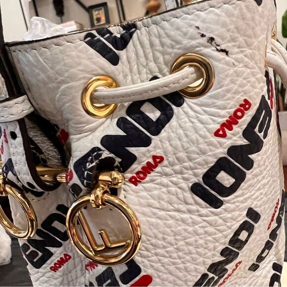 Fendi
x Fila Mania Mini Mon Tresor Bucket Bag - Picture 15 of 15